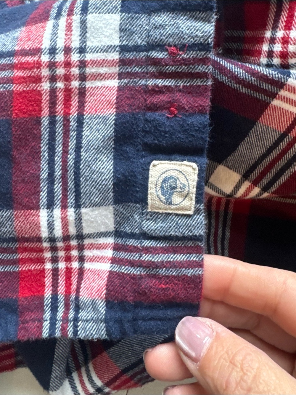 Boston Traders Men’s Plaid Flannel Shirt | Diagonal Pocket | Size Large - Picture 7 of 10